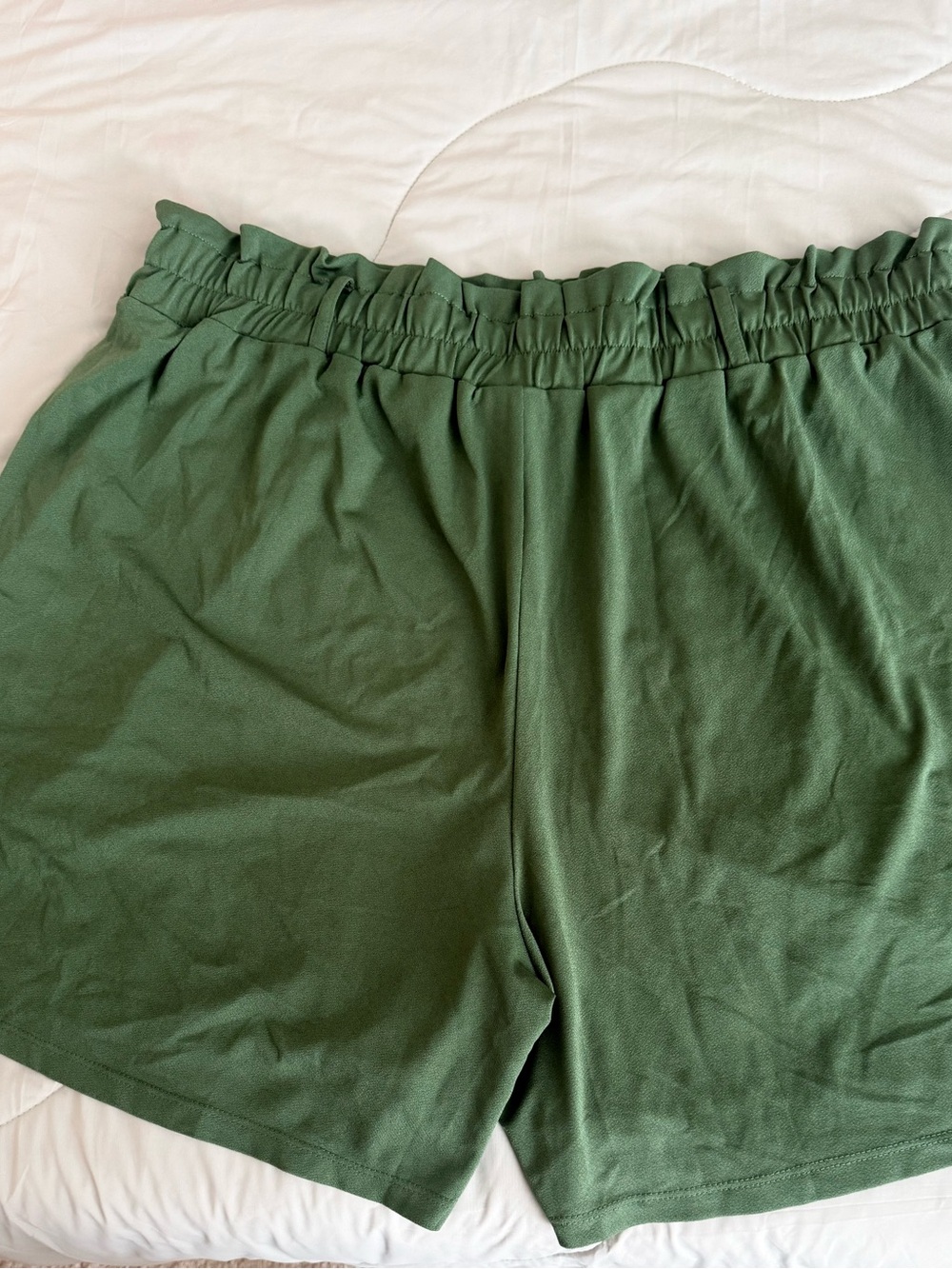 LuLaRoe Olive High-Waist Paperbag Shorts